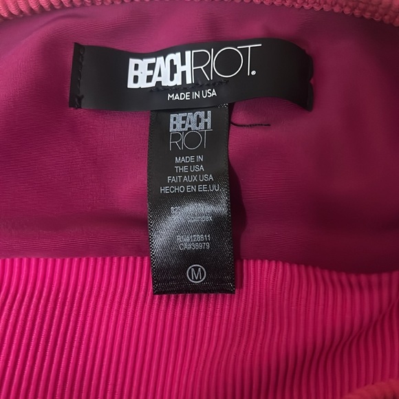 Beach Riot Eva Bikini Top Raspberry Colorblock - Picture 8 of 8